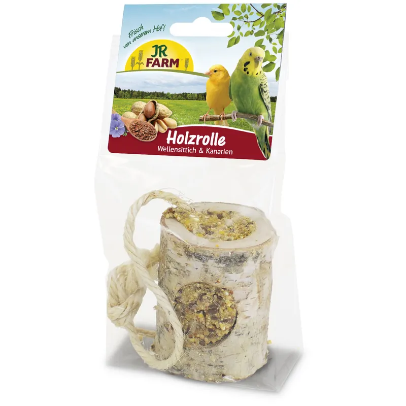 JR FARM Birds Holzrolle Wellensittich & Kanarien 150g Vogelsnack Begrenztes Angebot